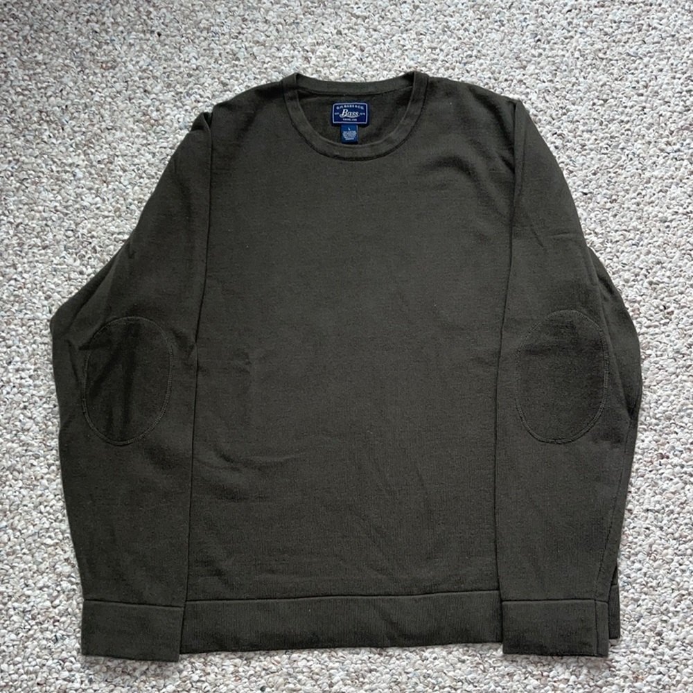 GH Bass & Co Sweater (Olive Green, Men’s Large)
